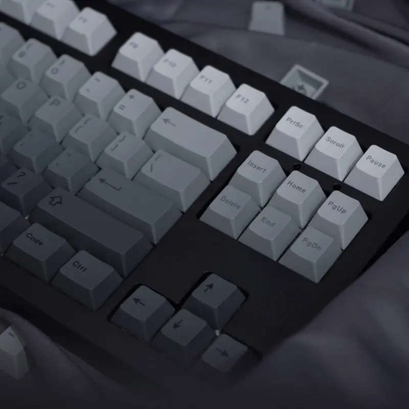 GMK+ Soft Grey Cherry Custom Keycap Set