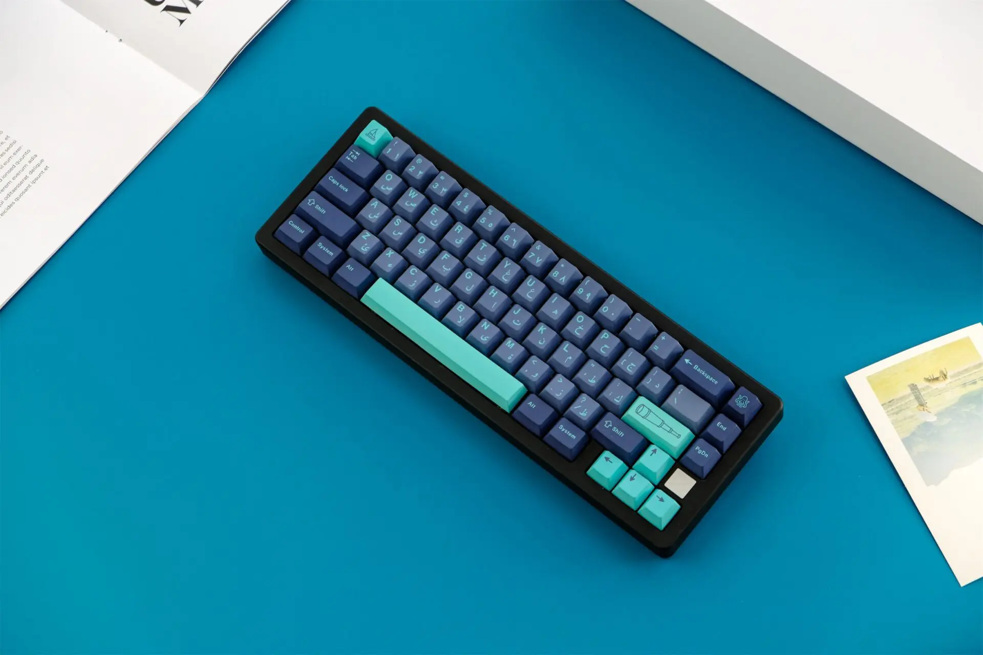 GMK-Tecla de mar árabe, teclas PBT de 134 teclas, perfil de cereza, DYE-SUB, personalizadas, para teclado mecánico