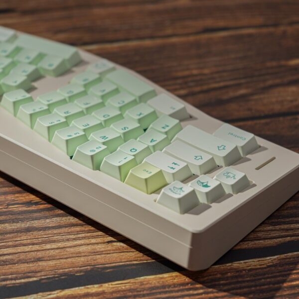 GMK+ Ergonomic Mint Cherry Custom Keycap Set - Image 2