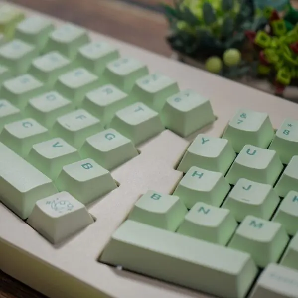 GMK+ Ergonomic Mint Cherry Custom Keycap Set - Image 5