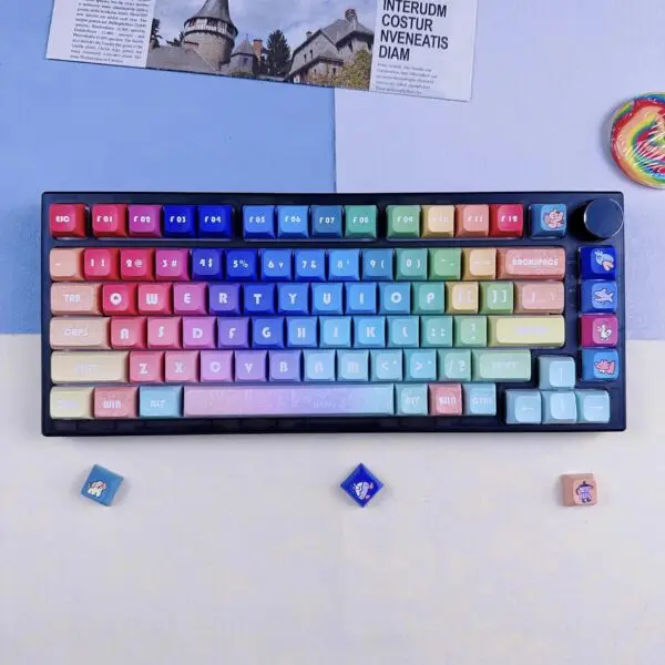 GMK+ Rainbow XDA Custom Keycap Set