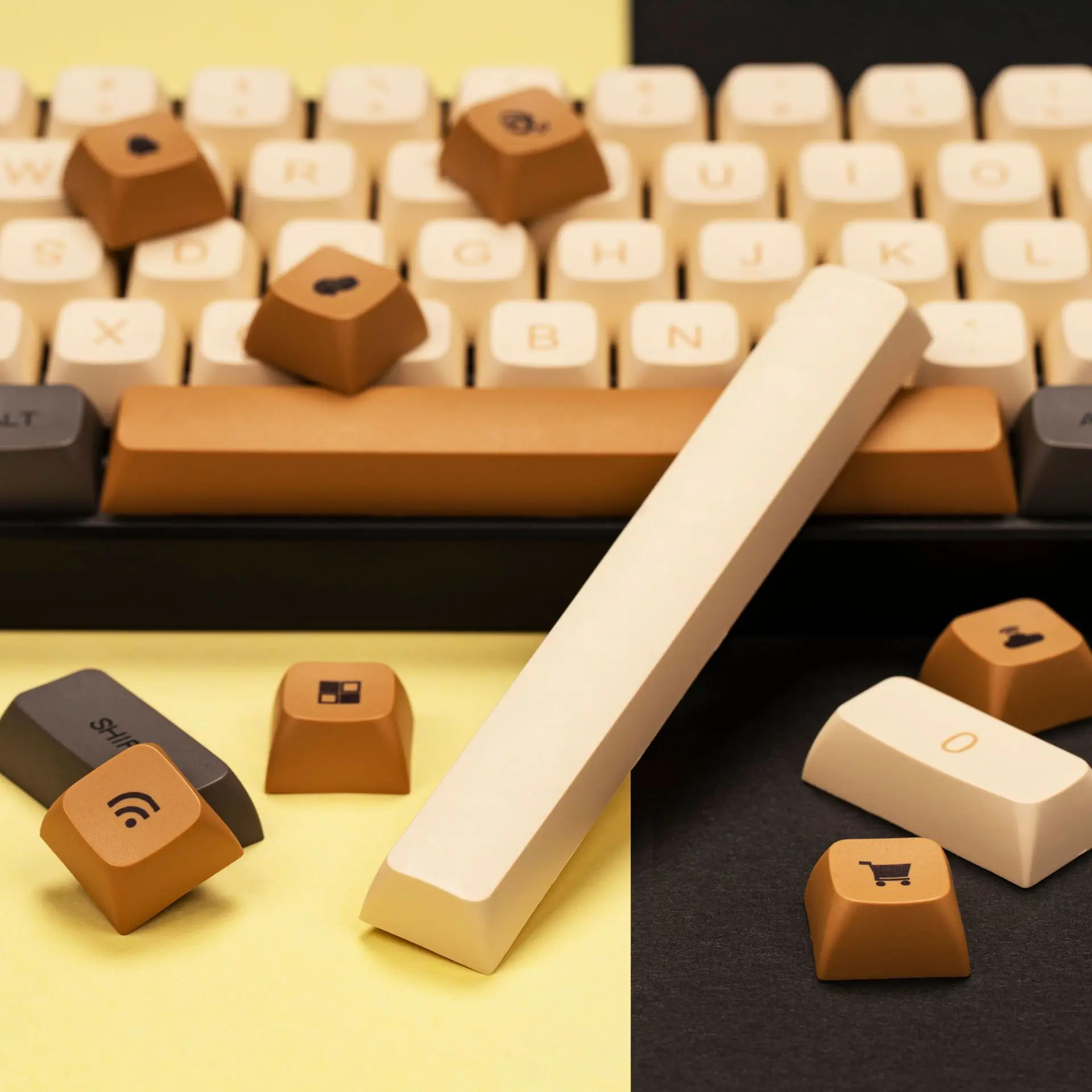 Tapa de tecla Shimmer de 125 teclas, perfil XDA, PBT, juego de cubierta, sublimación de tinte, diseño ANSI, Teclado mecánico Cherry Mx Switch