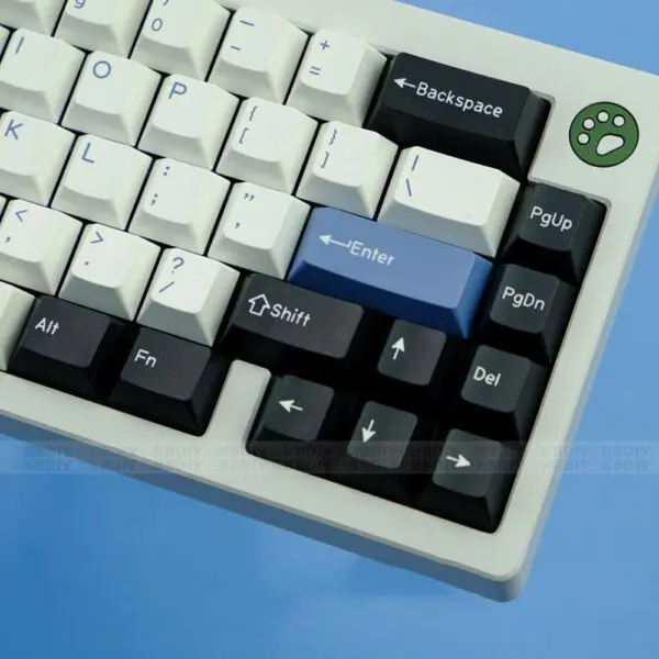 GMK+ Elegant Blue Cherry Custom Keycap Set - Image 3