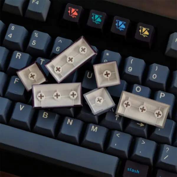 GMK+ Dusty Blue Cherry Custom Keycap Set - Image 3