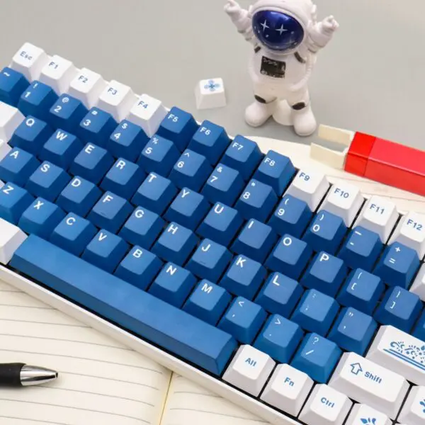 GMK+ White and Blue Cherry Custom Keycap Set - Image 4