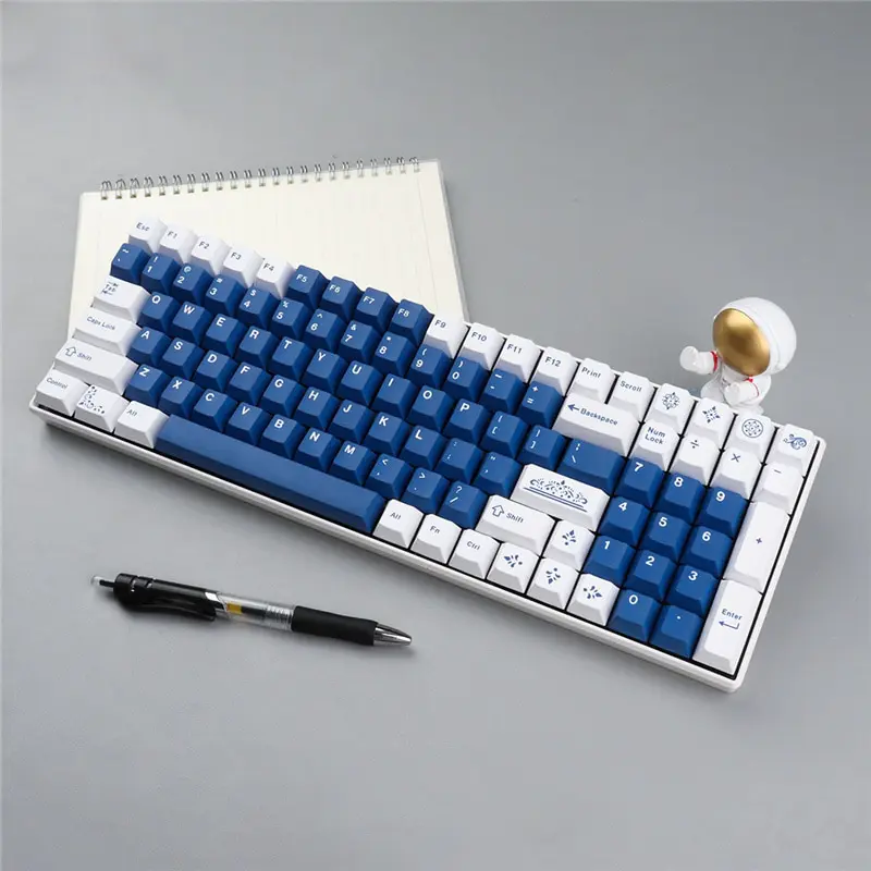 GMK-teclas Lazurite para teclado mecánico, teclas PBT DYE-SUB Cherry Profile para MX Switch, 23/129 teclas