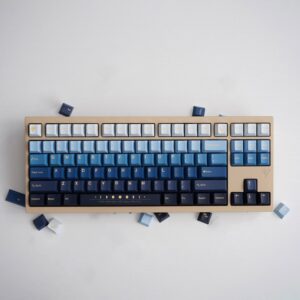 GMK+ Blue Gradient Cherry Custom Keycap Set