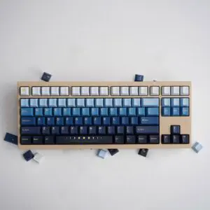 GMK+ Blue Gradient Cherry Custom Keycap Set