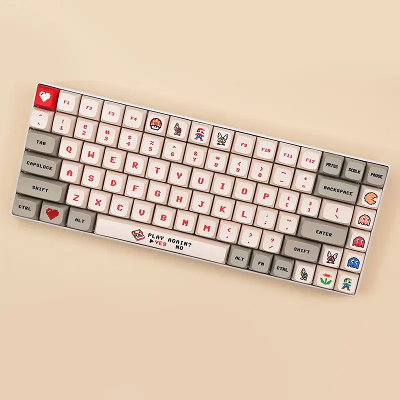 Teclas Retro Gameboy XDA para ordenador, accesorio para teclado mecánico MX Switch, perfil XDA, sublimación, PBT, 138 teclas