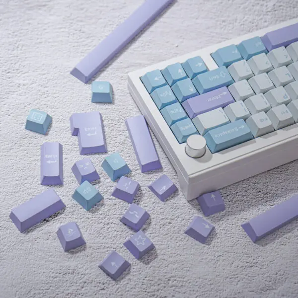 GMK+ Pastel Blue Cherry Custom Keycap Set - Image 5