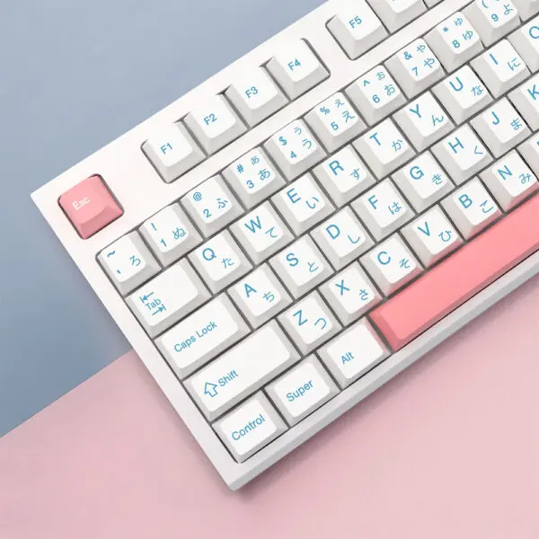 GMK+ Pink Snow Cherry Custom Keycap Set (Japanese) - Image 2