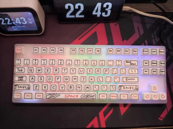 GMK+ Black Graffiti XDA Custom Keycap Set - Image 3