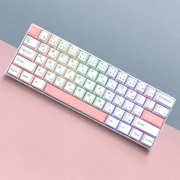 GMK+ Pink Snow Cherry Custom Keycap Set (Japanese) - Image 4