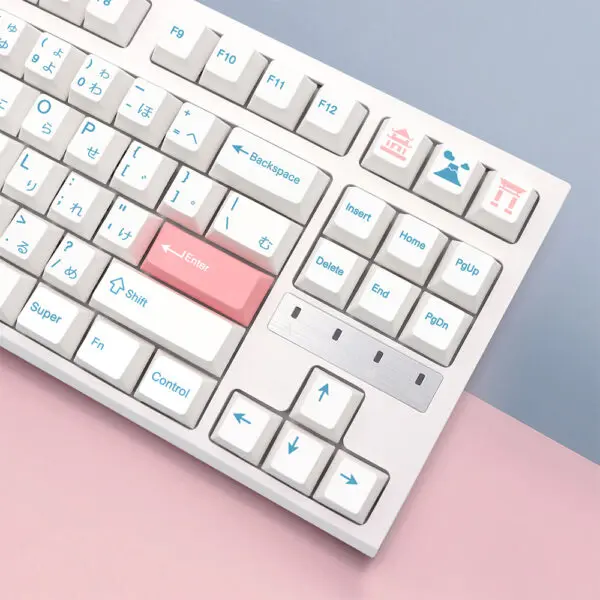 GMK+ Pink Snow Cherry Custom Keycap Set (Japanese) - Image 3