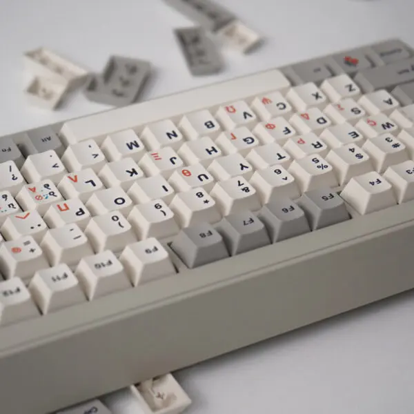 GMK+ Minimalist Beige Cherry Custom Keycap Set - Image 5