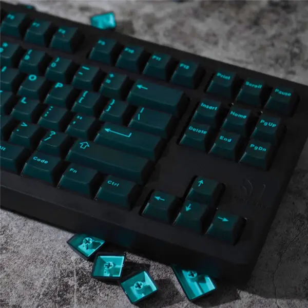 GMK+ Dark Turquoise Cherry Custom Keycap Set - Image 3