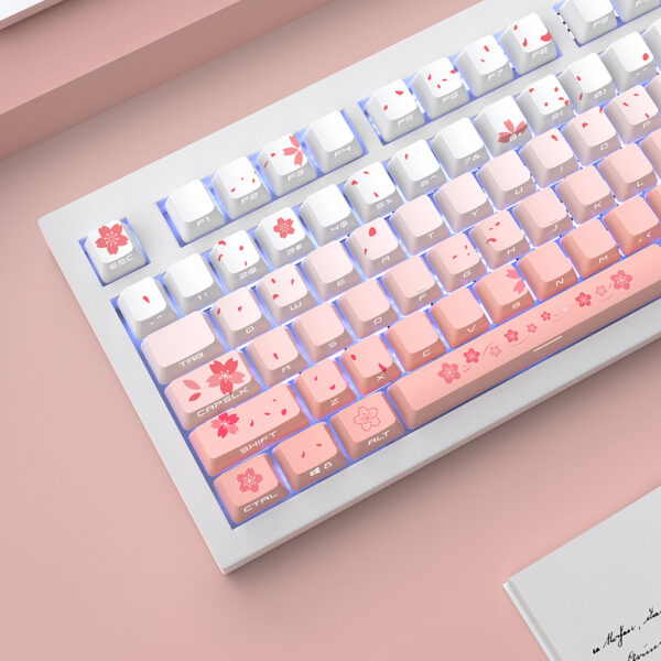 GMK+ Sakura Flower OEM Custom Keycap Set - Image 4