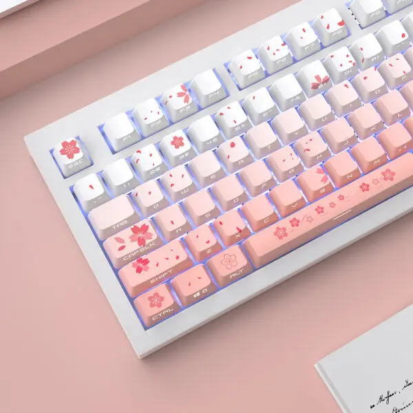 GMK+ Sakura Flower OEM Custom Keycap Set - Image 4