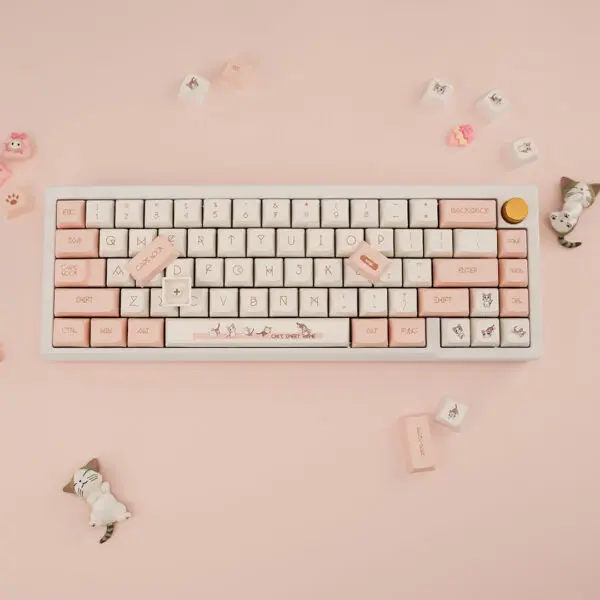 GMK+ Cute Kitty XDA Custom Keycap Set