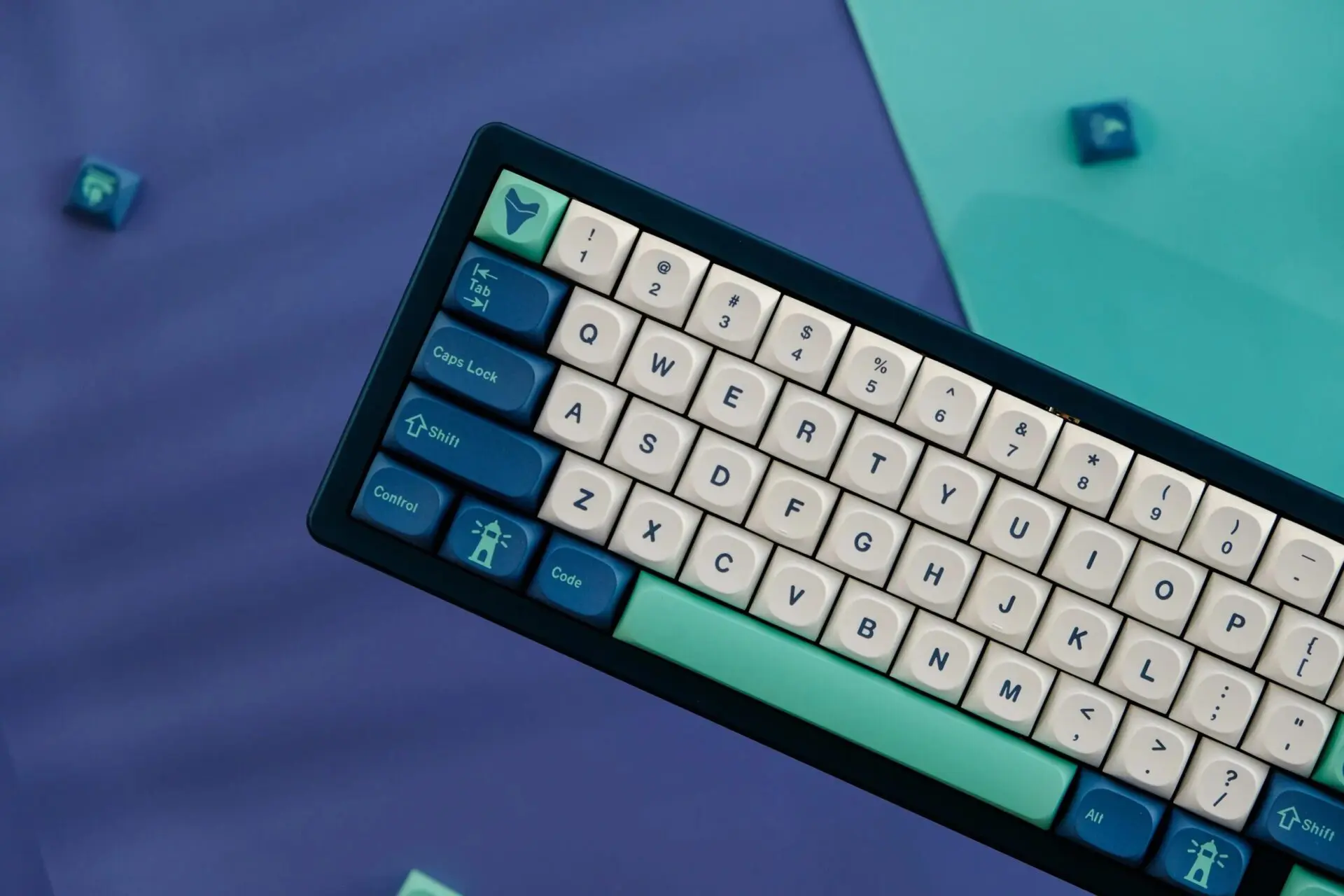 GMK-Teclado mecánico Hammerhead Shark, 140 teclas, sublimación, perfil MA, PBT, interruptor MX, cambio de 1,75 u, 2u