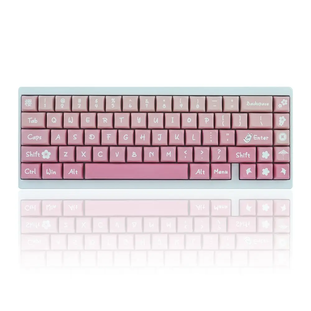 Keycap con tema PBT, pequeño conjunto completo de tecnología de sublimación térmica XDA, tapa de tecla de alta altura adecuada para teclados mecánicos