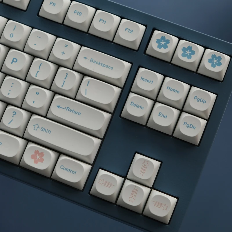Juego de teclas BPT GMK Fuyu, 142 teclas, sublimación de tinte, perfil MA con cambio de 1,75u 2u para teclado mecánico MX Switch, 1 Juego