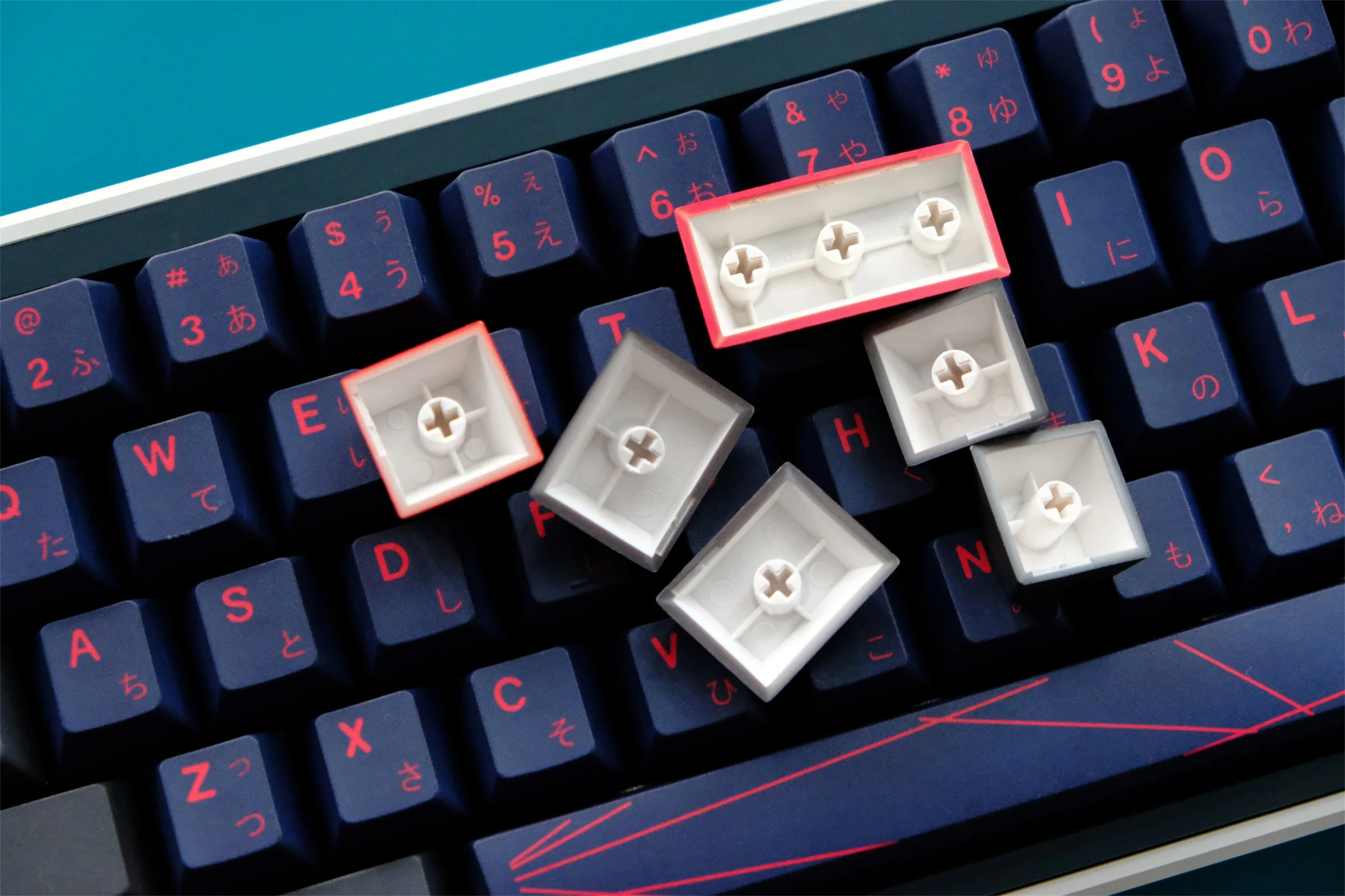 Teclas GMK Alter de 129 teclas, teclas PBT de perfil de cereza, teclas de tinte por sublimación, teclas de teclado mecánico japonés para interruptor MX