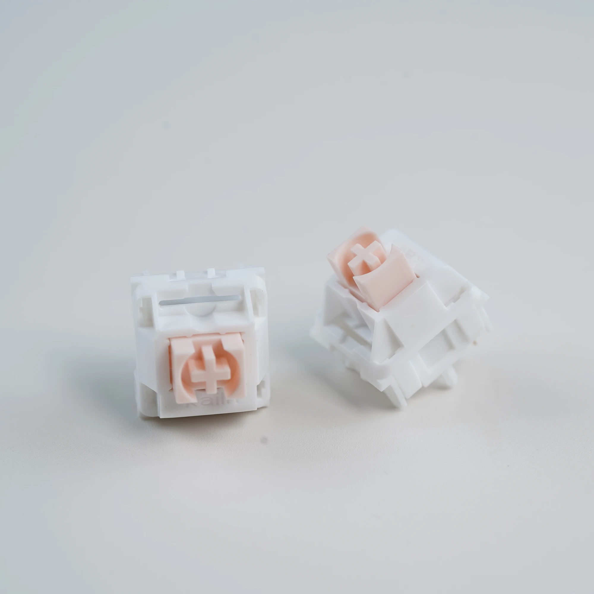 Kailh interruptor de pudín de melocotón POM, interruptor de Teclado mecánico de 45g/3,6mm, personalizado, interruptor lineal de 5 pines intercambiable en caliente