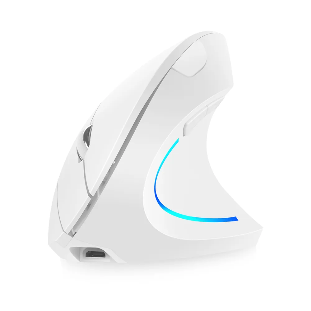GMK+ Lighted White Ergonomic Gaming Mouse
