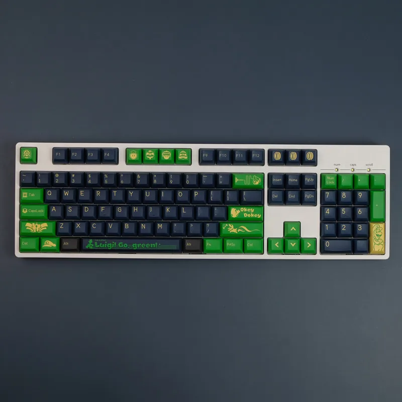 GMK+ Vibrant Green KCA Custom Keycap Set