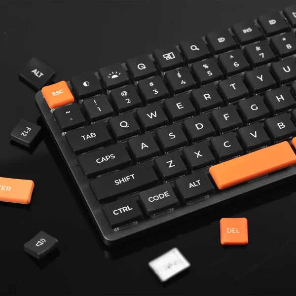 GMK+ Smooth Black MDA Custom Keycap Set - Image 2