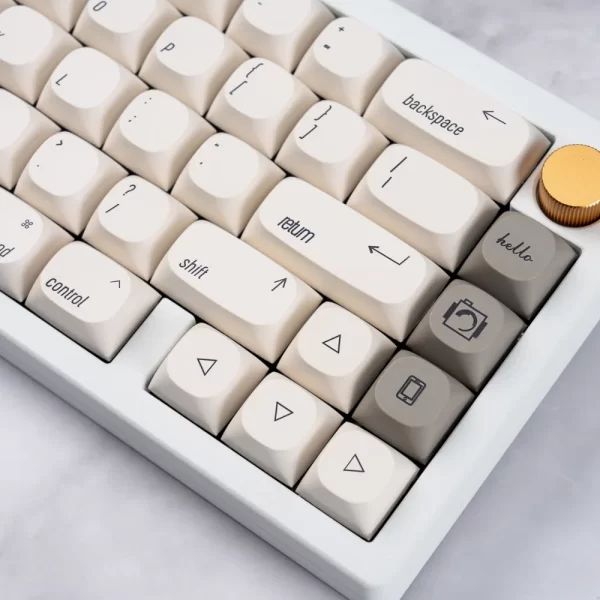 GMK+ White Minimalist MA Custom Keycap Set - Image 2