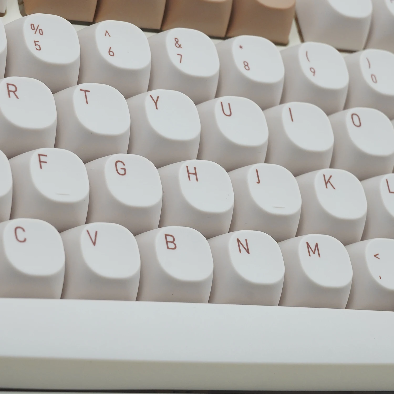JCM MA Profile PBT Tiramisu Keycaps Alice Layout Dye-Sub Key Caps For Mechanical Gaming Keyboard ABM066 MX Switches Wooting