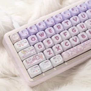 GMK+ Purple Bunny SA Custom Keycap Set