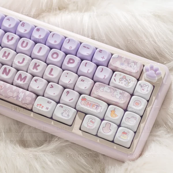 GMK+ Purple Bunny SA Custom Keycap Set - Image 2