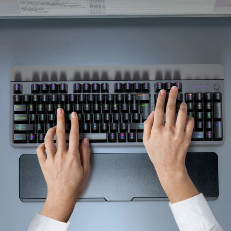 Wrist Rest Pad Keyboard Hand Rest With Partition Storage Ergonomic Soft Memory Foam for Office Home Comfort QX2A