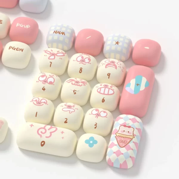 GMK+ Cute Piggy MDA Custom Keycap Set - Image 5