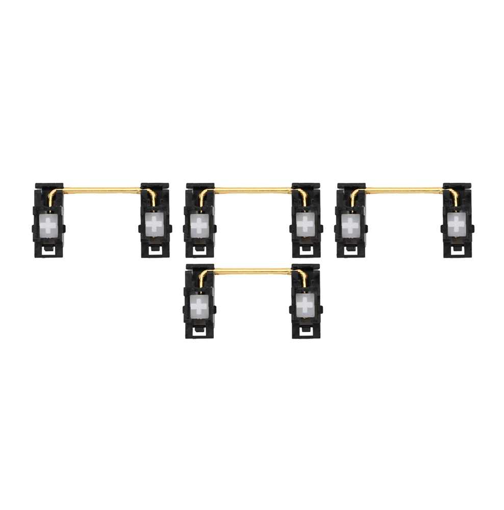 Everglide Panda Black White Gold Plated Plate Mounted Stabilizer for Custom Mechanical Keyboard Plate YC66 Zeeyoo 68 YC96 Womier