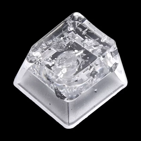 GMK+ Transparent Silver Foil Keycap - Image 2