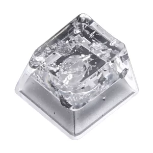 GMK+ Transparent Silver Foil Keycap