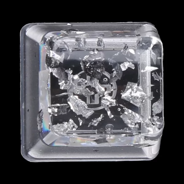 GMK+ Transparent Silver Foil Keycap - Image 4