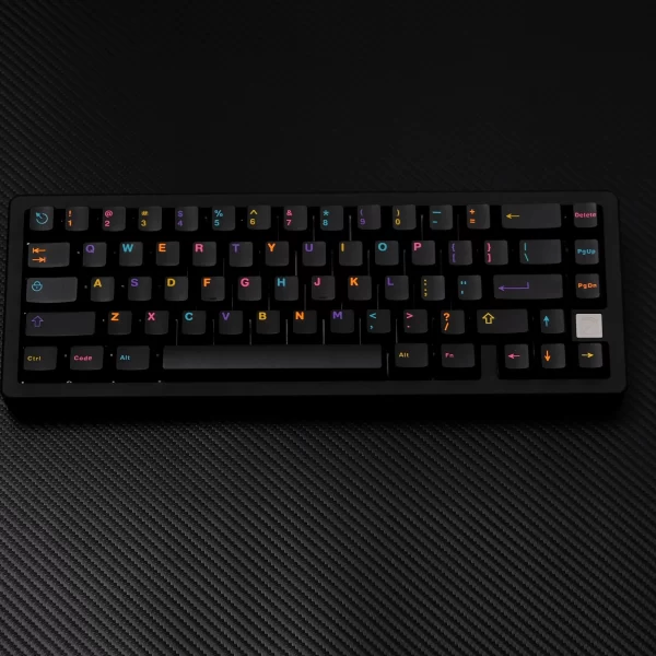 GMK+ Black Colorful OEM Custom Keycap Set - Image 4