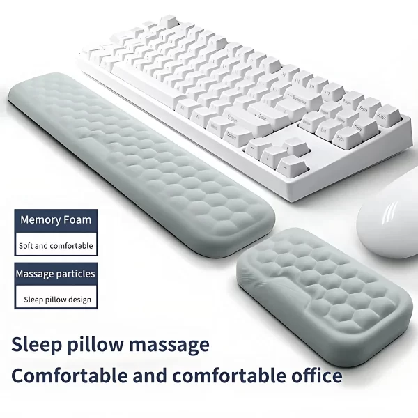 GMK+ Ergonomic White Wrist Rest - Image 2