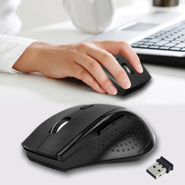 GMK+ Minimalist Black Gaming Mouse - Image 3