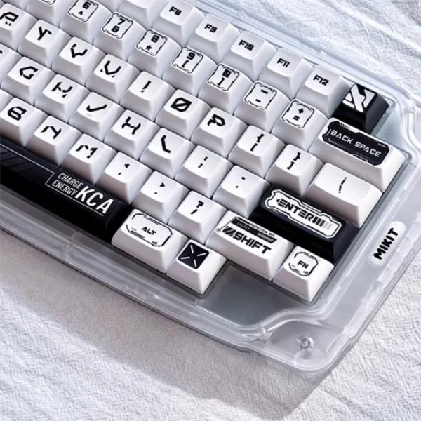 GMK+ White and Black KCA Custom Keycap Set - Image 3
