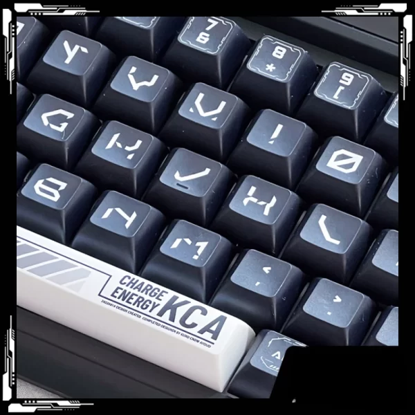 GMK+ White and Black KCA Custom Keycap Set - Image 2