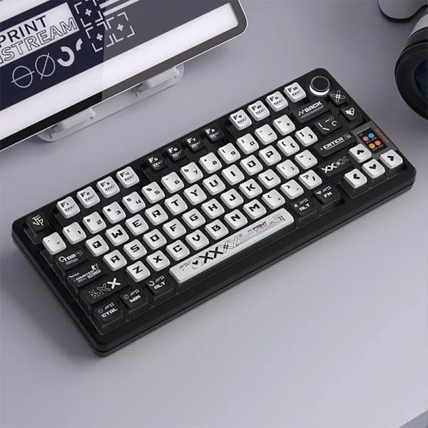 GMK+ Black and White MA Custom Keycap Set - Image 2