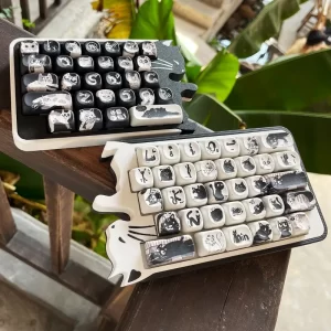 GMK+ Cute Cat KCA Custom Keycap Set