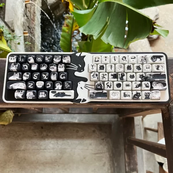 GMK+ Cute Cat KCA Custom Keycap Set - Image 2