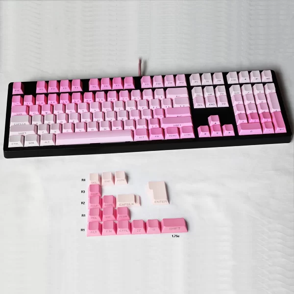 GMK+ Valentine Pink Mechanical Keyboard - Image 2